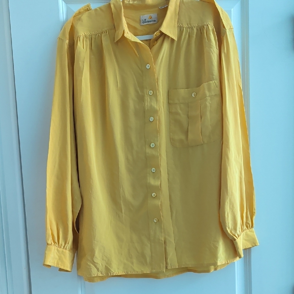 Vintage Claiborne Sunny Yellow Blouse